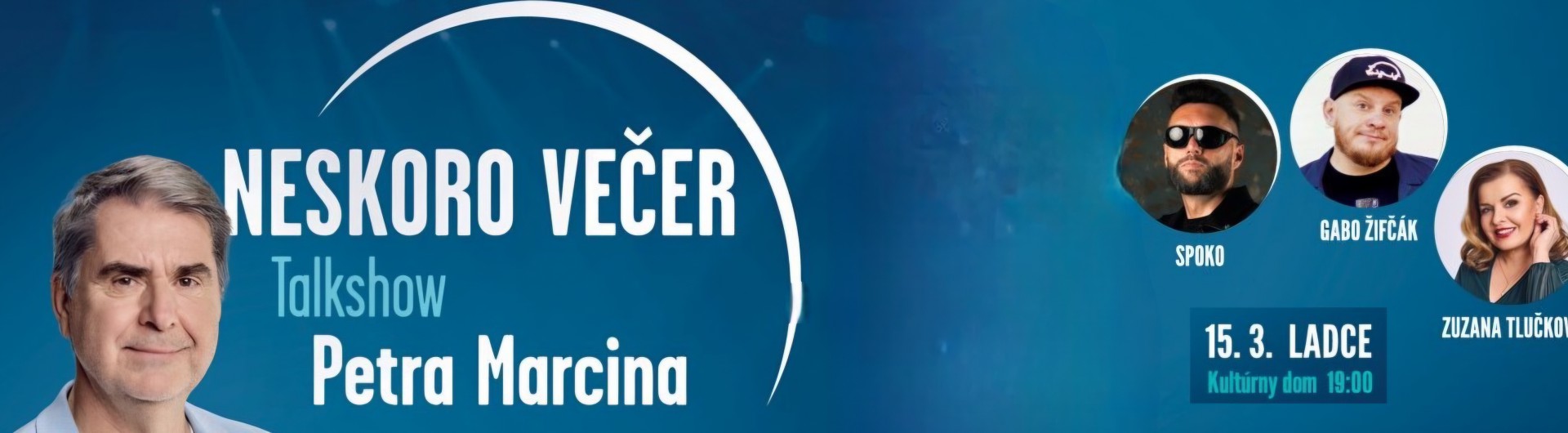 Neskoro Večer: Talkshow Petra Marcina Jarné turné 2026 